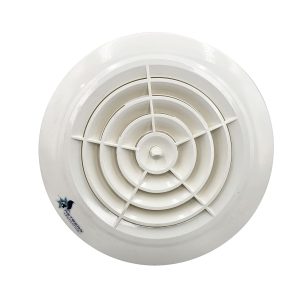 Astberg Rotating Grill 6Inch 150mm Ducting Cover/Exhaust Supply Ceiling/Pipe Diffuser/Supply Valve/Air Vent/Vent Cap - White