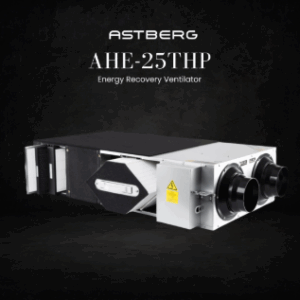 ASTBERG ERV HRV ENERGY/HEAT RECOVERY FRESHAIR VENTILATION HEPA CARBON DUST FILTER AHE-25THP 250CMH