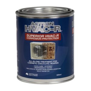Action Clear HVAC-R 500ml Liquid All-in-one coating to protect cabinets, coils, and P.C. boards